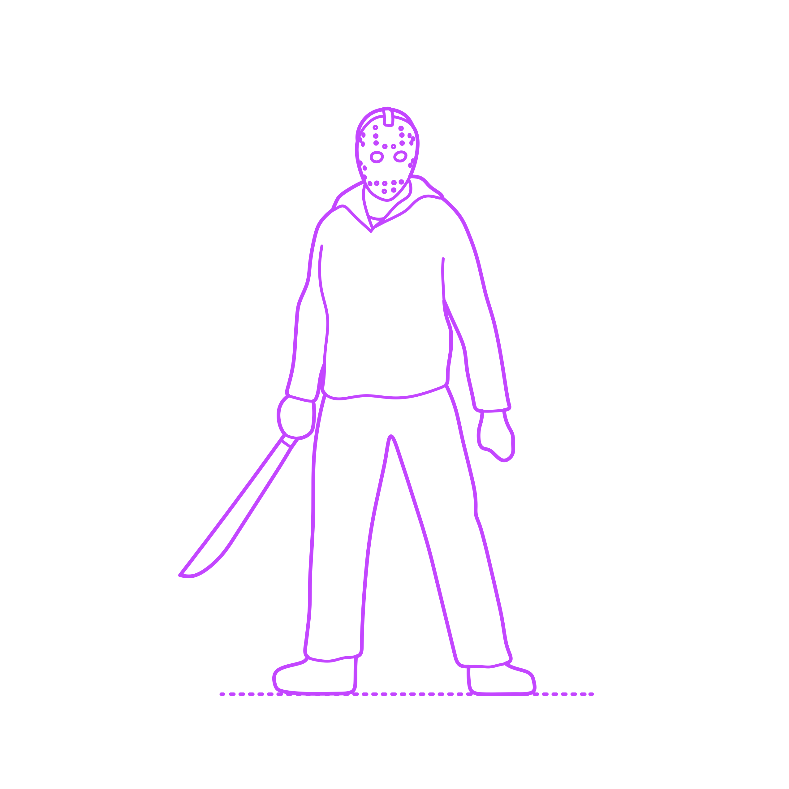 Pop Culture Horror Movie Characters Jason Voorhees Stencil Svg Vector Free Vectors